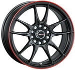 Flat Black with Red Ring